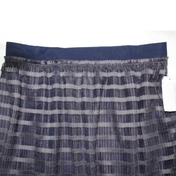 Signature Studio Blue Grey Midi Skirt - Picture 3 of 5